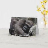 ゴリラはすぐによく得ます カード (黄色い花)