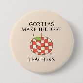 ゴリラは最高の先生 缶バッジ (正面)