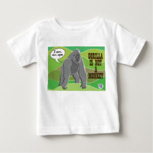 ゴリラは猿ではない ベビーTシャツ