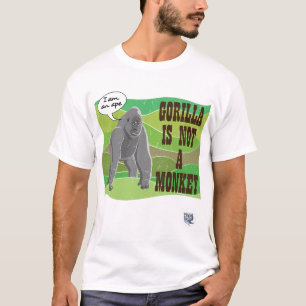 ゴリラは猿ではない Tシャツ