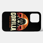 ゴリラを救う価値がある 世界野生生物デー ヴィンテージ Case-Mate iPhoneケース (裏面 (横))