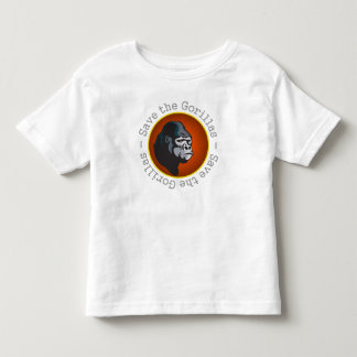 ゴリラを救って下さい トドラーTシャツ