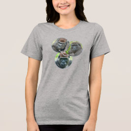 ゴリラを見ると笑顔になる トライブレンドTシャツ