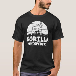 ゴリラアニマル引用文モンキーハビタットシルバーバックウェス Tシャツ