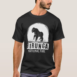 ゴリラアフリカヴィルンガ国立公園コンゴサファリ Tシャツ