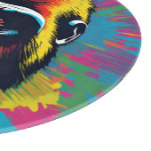 ゴリラアポップ・アートのートカートゥーンスケッチ カッティングボード (角)