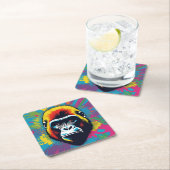 ゴリラアポップ・アートのートカートゥーンスケッチ スクエアペーパーコースター (インサイチュ)