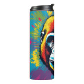 ゴリラアポップ・アートのートカートゥーンスケッチ タンブラー (回転左)