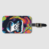 ゴリラアポップ・アートのートカートゥーンスケッチ ラゲッジタグ (正面横)