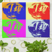 ゴリラアポップ・アートのート キッチンタオル (折り畳み)