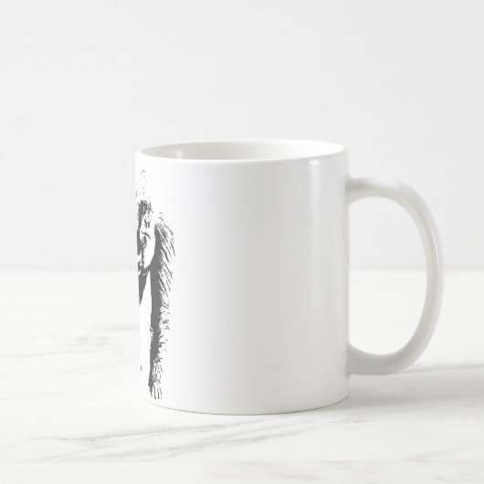 ゴリラアポップ・アートのート コーヒーマグカップ (右)