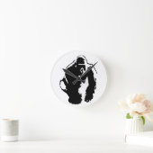 ゴリラアポップ・アートのート ラウンド壁時計 (ホーム)