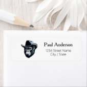 ゴリラカウボーイ差出人住所ラベル ラベル (インサイチュ)