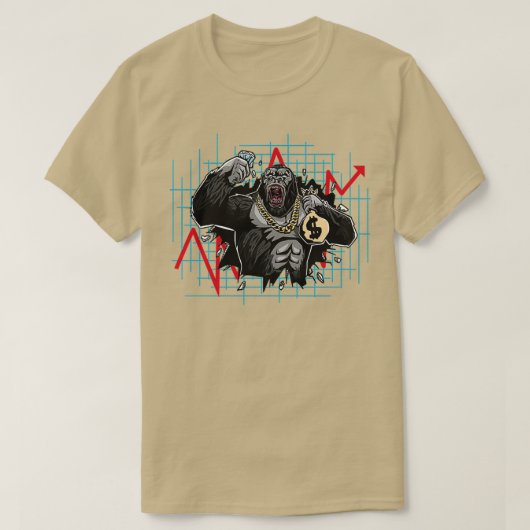 ゴリラクラッシュ市場1 Tシャツ (デザイン正面)