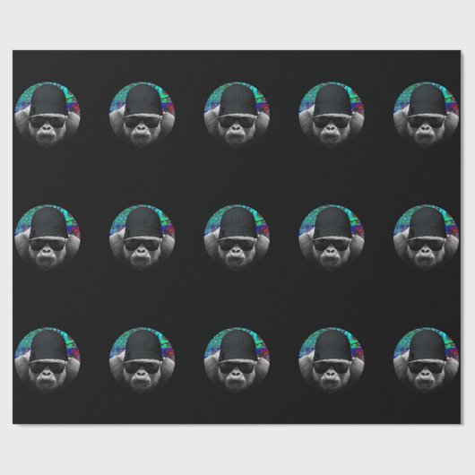 ゴリラクールラッピング紙 ラッピングペーパー (フラット)