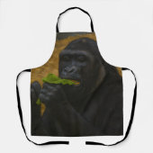 ゴリラグレース – リアル野生生物ポートレート エプロン (正面)