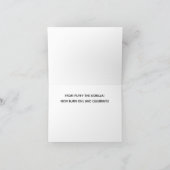 ゴリラシガースモーカー誕生日 カード (内部)