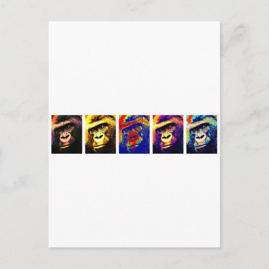 ゴリラスアポップ・アートのート ポストカード (正面)