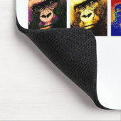 ゴリラスアポップ・アートのート マウスパッド (コーナー)