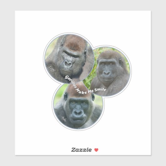 ゴリラスメイクミースマイル シール (シート)