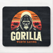 ゴリラズワース救の世界野生生物の日ヴィンテージ マウスパッド (正面)