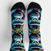 ゴリラソックス – サングラス付きゴリラカラフル ソックス (上部)