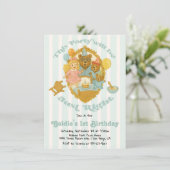 ゴリラックスと3匹のクマの誕生日パーティー 招待状 (スタンド正面)