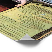 ゴリラックスの食事 ヴィンテージ イラスト ポスター (角)