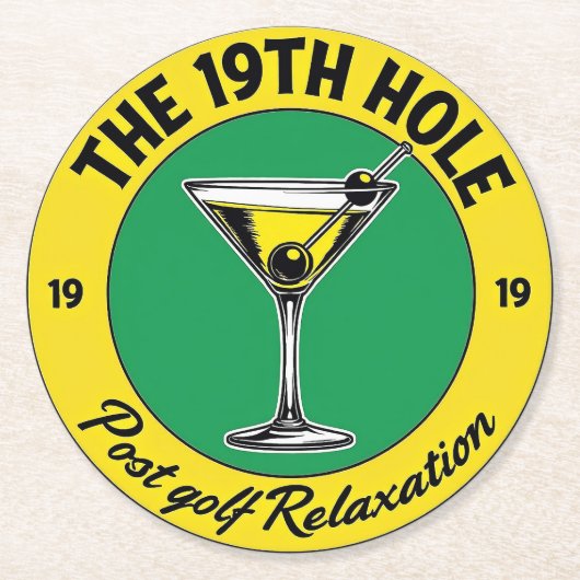 ゴリラックスフ後19ホールで ラウンドペーパーコースター (正面)