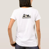 ゴリラバナナ電話 女性用Tシャツ Tシャツ (裏面)