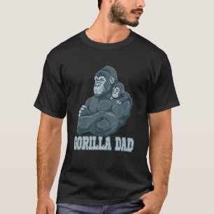 ゴリラパパゴリラパパパパファーザーズデイ Tシャツ