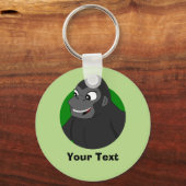 ゴリラパーソナライズされたマンガのキーチェーン キーホルダー (裏面)