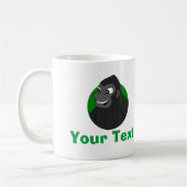 ゴリラパーソナライズされたマンガコーヒーマグ コーヒーマグカップ (左)