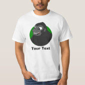 ゴリラパーソナライズされたマンガTシャツ Tシャツ (正面)