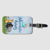 ゴリラヒッポとメルカットアドベンチャーアワits ラゲッジタグ (正面横)