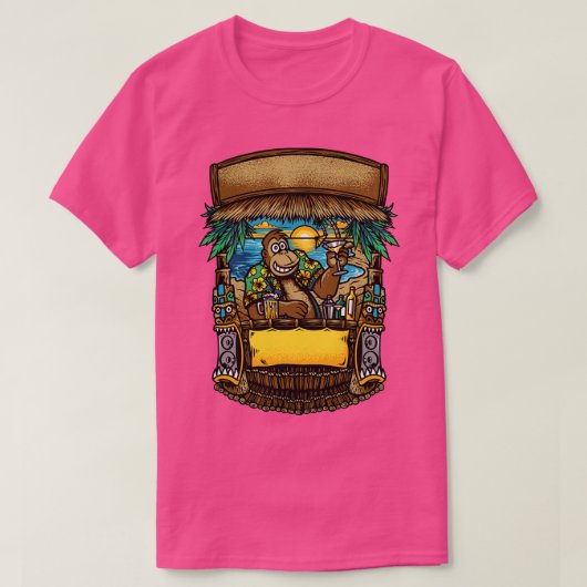 ゴリラビーチバー Tシャツ (デザイン正面)