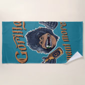 ゴリラビールビーチタオル ビーチタオル (正面)