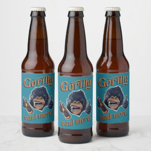 ゴリラビール飲食品ラベルセット ビールラベル