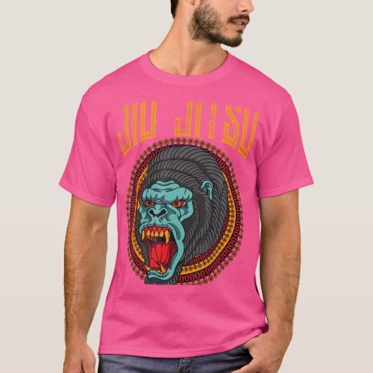 ゴリラブラジル柔術 Tシャツ (正面)