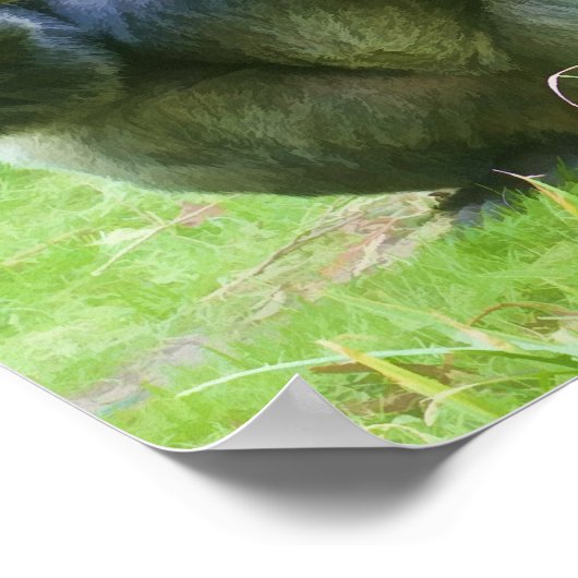 ゴリラプリント ポスター (角)