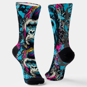 ゴリラヘッドソックス – Gorilla カラフル Socks ソックス