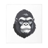 ゴリラベクターアートアニマルモダンアーバングラフィック ノートパッド (正面)