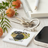 ゴリラベビー – 愛する自然の優しい巨人 キーホルダー (正面右)