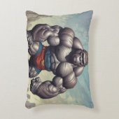 ゴリラボディビルダーポップ・アートのアートマンガスケッチ アクセントクッション (正面(垂直))