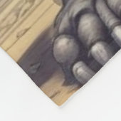 ゴリラボディビルダーポップ・アートのアートマンガスケッチ フリースブランケット (角)