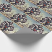 ゴリラボディビルダーポップ・アートのアートマンガスケッチ ラッピングペーパー (角)