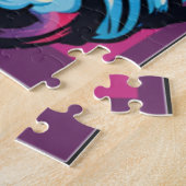 ゴリラボディビルダーポップ・アートのリフターArt Cartoon ジグソーパズル (側面)