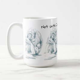 ゴリラポーティングが必要なコーヒーペンとインクスケッチ コーヒーマグカップ