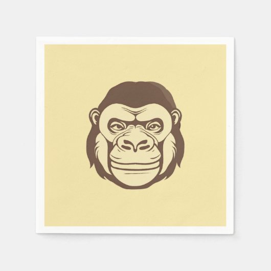 ゴリラマンガスケッチ スタンダードカクテルナプキン (正面)
