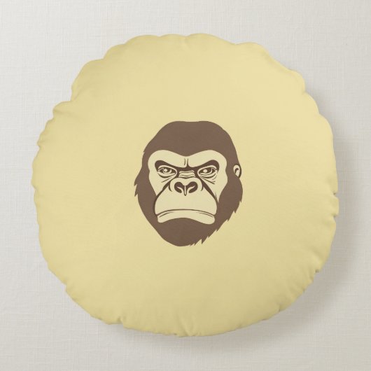 ゴリラマンガスケッチ ラウンドクッション (正面)
